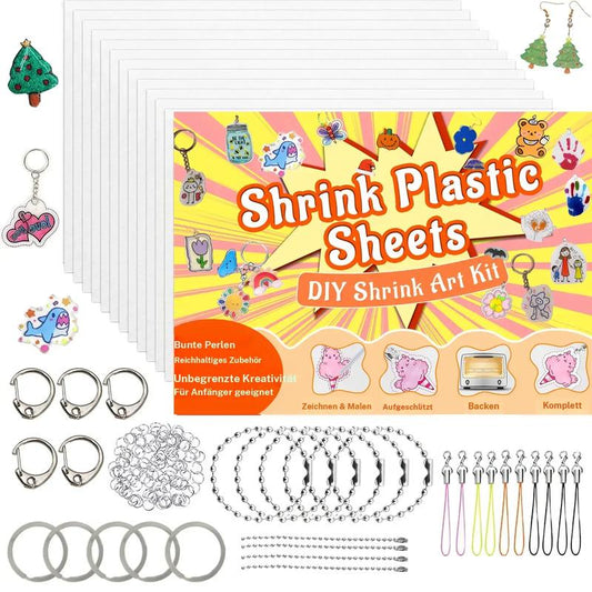 🎁2026 Nieuw binnen 50% KORTING💥DIY Shrinky Dinks sleutelhangerset, kunstactiviteiten voor kinderen en feestartikelen