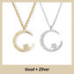 ✨ Elegant & Betekenisvol – Bright Night Maanster Ketting