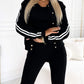 🔥Women's three-piece baseball jacket and pants set