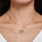 Stijlvolle Dubbele Hart Ketting