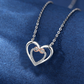 Stijlvolle Dubbele Hart Ketting