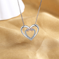 Stijlvolle Dubbele Hart Ketting