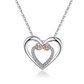 Stijlvolle Dubbele Hart Ketting