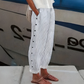 ☀️Beperkte voorraad | Franse designer gestreepte broek 👖💙 – zijzakken, licht & comfortabel, voor een moeiteloze elegantie! ✨🌸