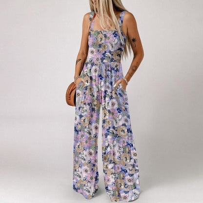 💎 -50% LENTENDEAL! 💎 Dames mouwloze jumpsuit: wijde pijp, elastisch & met zakken – perfect voor de zomer