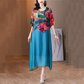 🌷Uitverkoop 49% korting🔥Elegante damesjurk met bloemenprint en grote maten