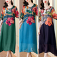 🌷Uitverkoop 49% korting🔥Elegante damesjurk met bloemenprint en grote maten