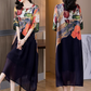 🌷Uitverkoop 49% korting🔥Elegante damesjurk met bloemenprint en grote maten