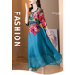🌷Uitverkoop 49% korting🔥Elegante damesjurk met bloemenprint en grote maten
