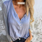 🔥Limited Time 39% OFF🔥Women’s Trendy Solid Color V Neck Long Sleeve Top