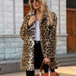 🔥🔥Warme Uitverkoop Dames Mode Luipaardprint Kapel Faux Fur Jas Top💞