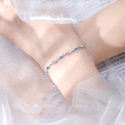 Wave Exquisite Romantic Adjustable Zirconia Bracelet