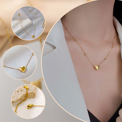 💝Stijlvolle en elegante vrouwen hart hanger ketting set