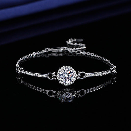 ✨Elegante Ronde Zak met Diamanten en Zirkonia Armband voor Vrouwen