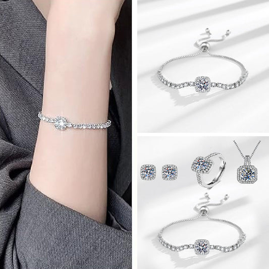 💎Luxe Sparkling Moissanite 4-delige set