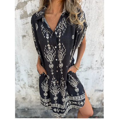 🌺✨ Exotische print jurk – 1+1 GRATIS! 🎁💃 Comfort & stijl in één 💕🌸