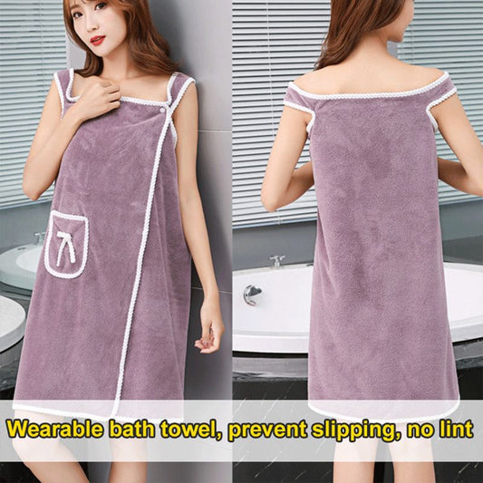 🎅Uitverkoop 50% korting🎁Faux Coral Fleece Absorberende Badhanddoek - Leuk cadeau💕