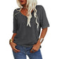 💖Tijdelijke korting - 60% korting💖Effen V-hals T-shirt voor dames