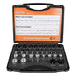 🔥 44-delige draadmeter – geen batterijen nodig! 🔧⚙️ Metrisch & SAE – perfect voor bouten of schroefdraadgaten! ✅🛠️