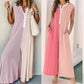 Casual jumpsuit voor dames met wijde pijpen en colour block-patroon