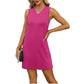 💕 Gentleness meets practicality! V-neck mini slip dress 👗, full of elegance!