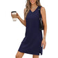 💕 Gentleness meets practicality! V-neck mini slip dress 👗, full of elegance!