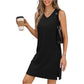 💕 Gentleness meets practicality! V-neck mini slip dress 👗, full of elegance!