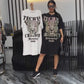 💗Summer Specials✨Women’s Oversized Glitter T-Shirt Dress