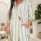 Gestreepte moderne V-hals 2-delige outfits voor dames