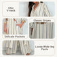 Gestreepte moderne V-hals 2-delige outfits voor dames