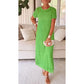 Tweedelige set van casual, holle maxi-jurk voor dames