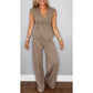 🛍️ Tijdelijk 63% KORTING 💋 Elegante 2-delige dames set – V-hals top & broek