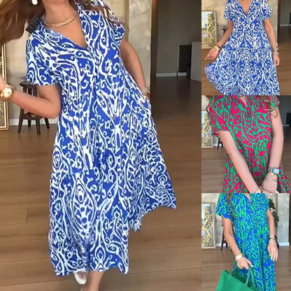 ⏳Tijd-beperkte Special⏰ Casual A-Line Long Dress voor dames