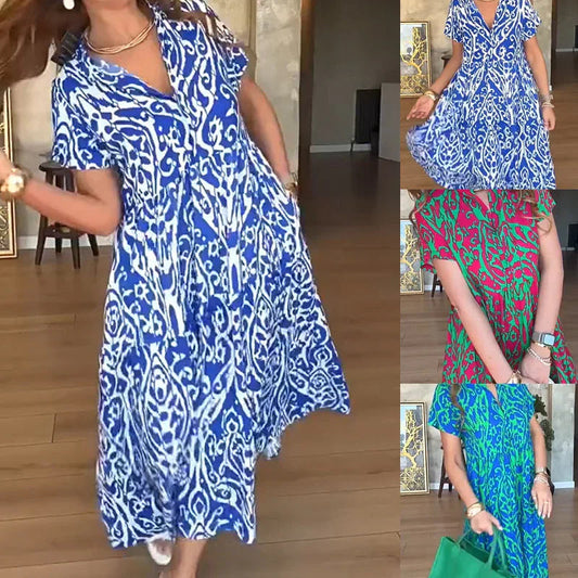 ⏳Tijd-beperkte Special⏰ Casual A-Line Long Dress voor dames
