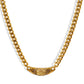 Shiny Zircon Pendant Necklace in Stainless Steel
