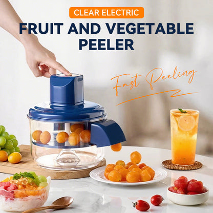 🔈🔈60% KORTING! ⚡ Transparante Elektrische Fruit- & Groenteschiller – Supersnel & Eenvoudig Schillen | Bespaar Tijd in de Keuken 🍎🥕