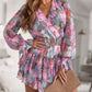 🔥New Arrivals Special Offer-Women's Fashion Long Sleeve V-Neck Mini Dress