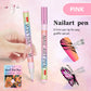 🎁 12-Kleurige Professionele Nail Art Penset – Ultraprecieze 0,7 mm Punt & Snel Droogend ✨💅