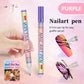 🎁 12-Kleurige Professionele Nail Art Penset – Ultraprecieze 0,7 mm Punt & Snel Droogend ✨💅