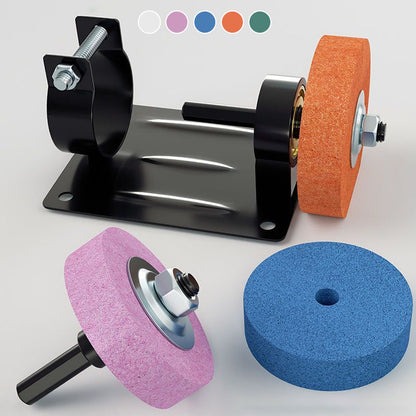 🖤Black Friday topper!50% KORTING✨ Mini-Bandschuurmachine Ombouwbeugel (Met 5 Slijpschijf Types) – Converteer Elektrische Boormachine naar Bankslijpmachine, Multifunctioneel voor Verschillende Materialen!