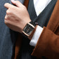 🎄Kerstdeal ALTIJD 50% KORTING!✨Ultradunne Vierkante Quartzhorloge (Meshband) – 9mm Dun, 3ATM Waterbestendig & Modieus Design (Perfect als Cadeau!)