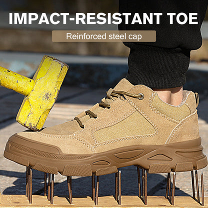 🖤Black Friday topper!50% KORTING✨ Veiligheidsschoenen Met Stalen Neus & Anti-Prik Zool – Dagelijks Comfort, Slijtvast EVA & Slipweerstand (Perfect voor Bouwplaatsen/Magazijnen!)