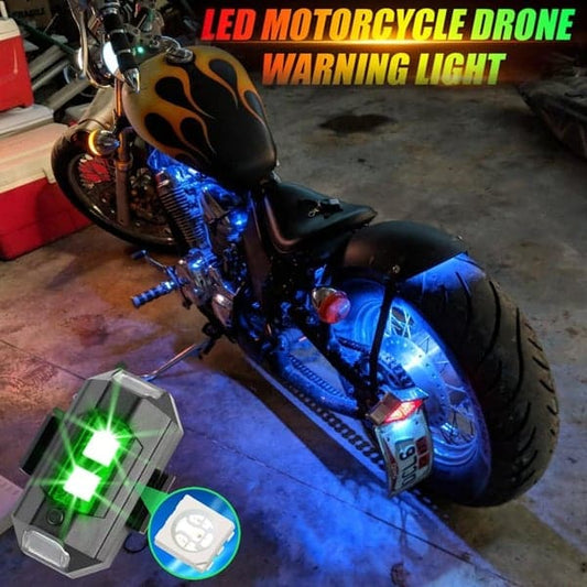 🎅 Exclusief Sinterklaasvoordeel!50% KORTING✨ LED Stroboscooplicht voor Motorfietsen (7 Kleuren) – Veiligheid Waarschuwing & Multi-Scenario – USB Oplaadbaar & Compact!