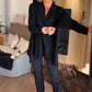 Casual damesblouse met revers en lange mouwe