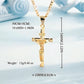 🔥💛 1+1 GRATIS——Gold Cross Ketting  ! Tijdloos crucifix ontwerp met INRI, verstelbare Figaro ketting voor dames en heren 🙏✨
