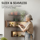 🌞Fris De Lente In Met 50% Korting!🪵Zwevende kubusplank 3-delig – Wandplank van notenhout – Ideaal voor hoeken, decoratie, planten & boeken