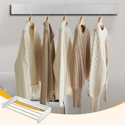 🧺 Opvouwbaar Wandgemonteerd Wasdroogrek – Ruimtebesparend & Stevig ☀️