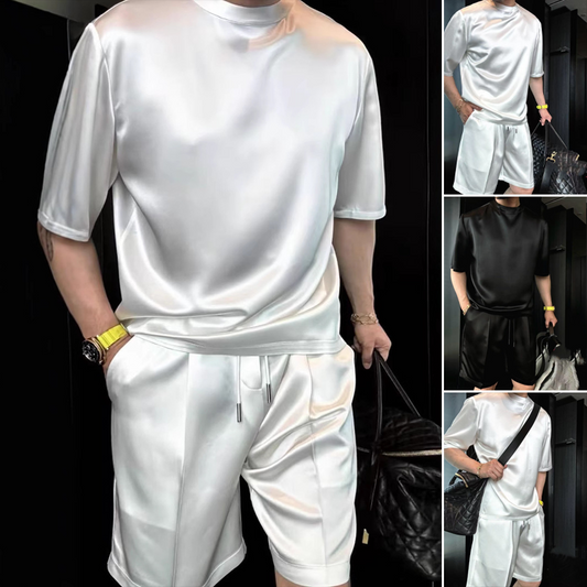 Casual Effen T-shirt en Korte Broek Set voor Heren