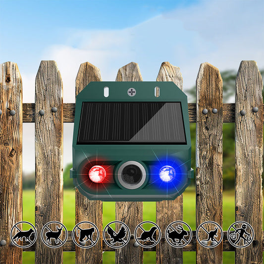 🔊 Slimme Tuinbeschermer – Houd Dieren op Afstand met Licht & Ultrasoon Geluid 🌳